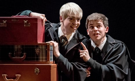 Anthony Boyle (Scorpius Malfoy) and Sam Clemmett (Albus Potter) in Harry Potter and the Cursed Child.
