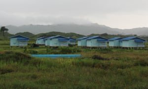 A newly built ‘common village’ for non-Rohingya settlers south of Inn Din village.