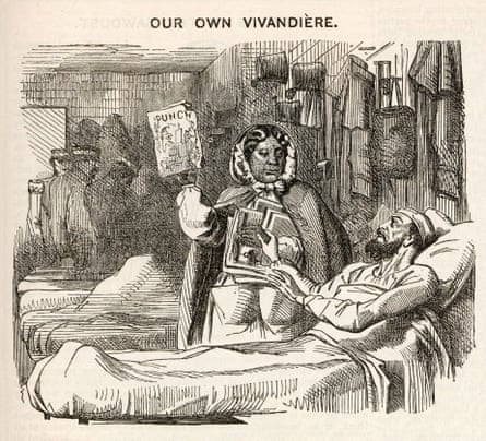 Seacole as depicted in Punch in 1857.