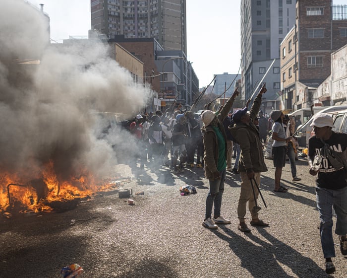Anti-immigration marches take place across South Africa – video