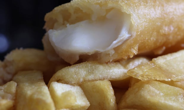 A close-up image of fish and chips