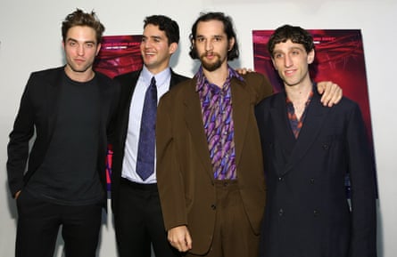 With Robert Pattinson, directors Benny Safdie and Buddy Duress at the Heaven Knows What premiere in 2015.