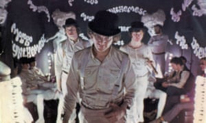 Malcolm McDowell in A Clockwork Orange.