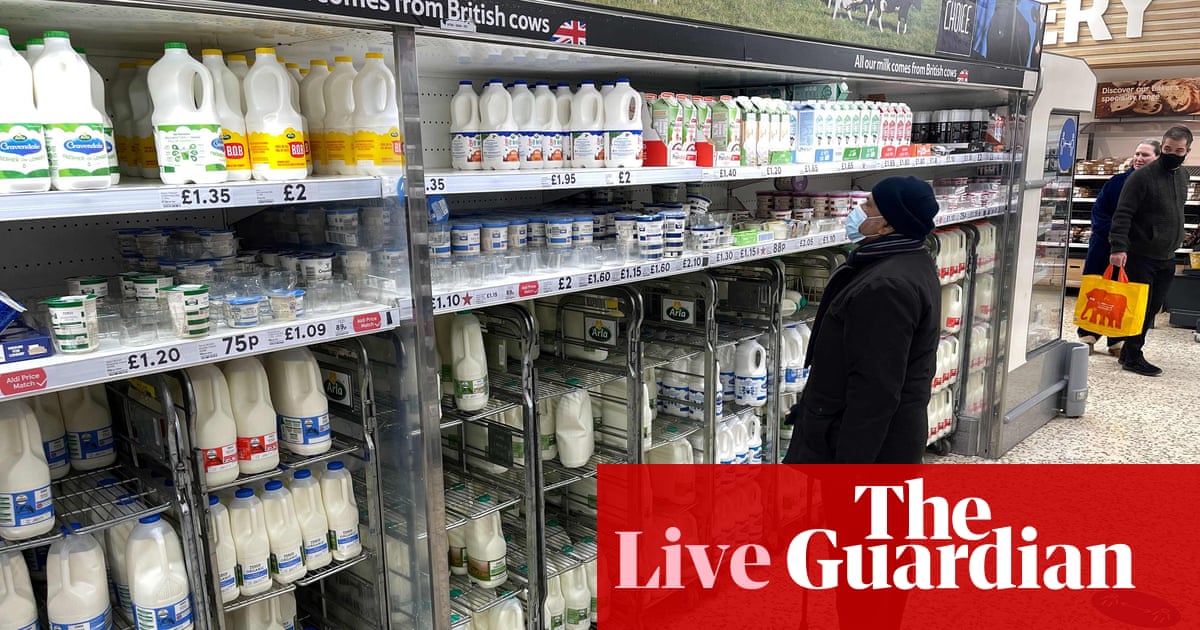 Poorest UK households facing highest inflation rates as cost of living crisis deepens – business live