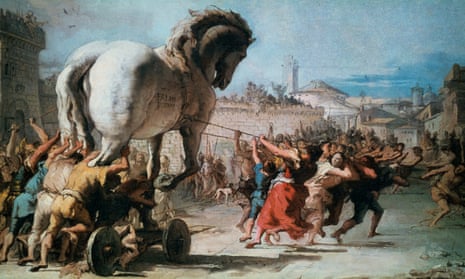 The Procession of the Trojan Horse into Troy, c1760, by Tiepolo.