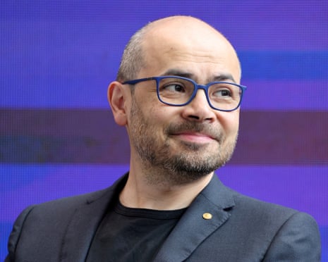Sir Demis Hassabis attends an AI summit at Imperial College London