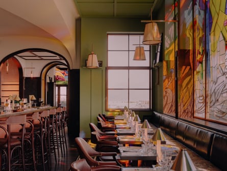 Interior of a stylish restaurant