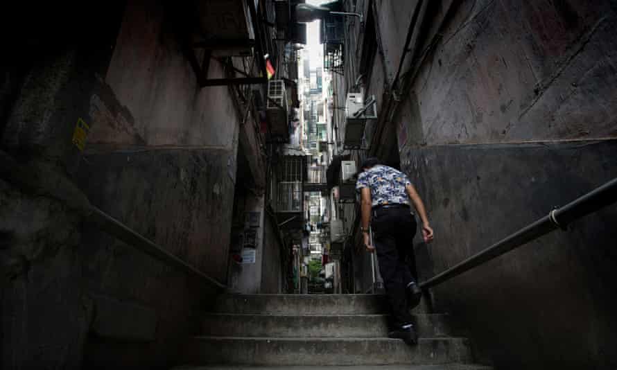 Narrow steps in Iao Hon neighbourhood, Macau