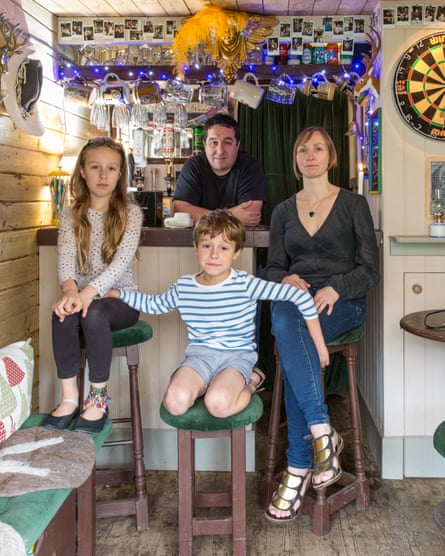 Agnes Lennon, from Austria, with family in their Irish/Austrian/­British-influenced garden shed