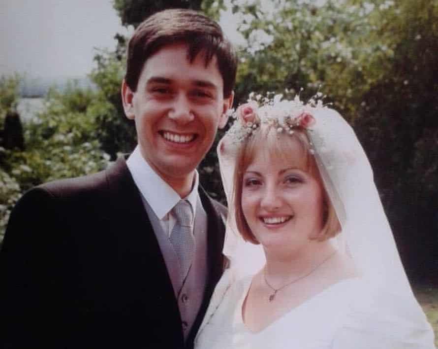 Don and Tracey at their wedding in 1989