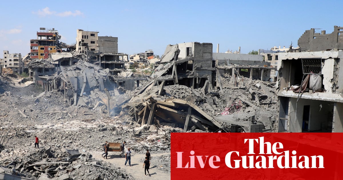 Middle East crisis live: Trump claims breakthrough reached in Gaza disarmament; Israel and Hamas yet to comment