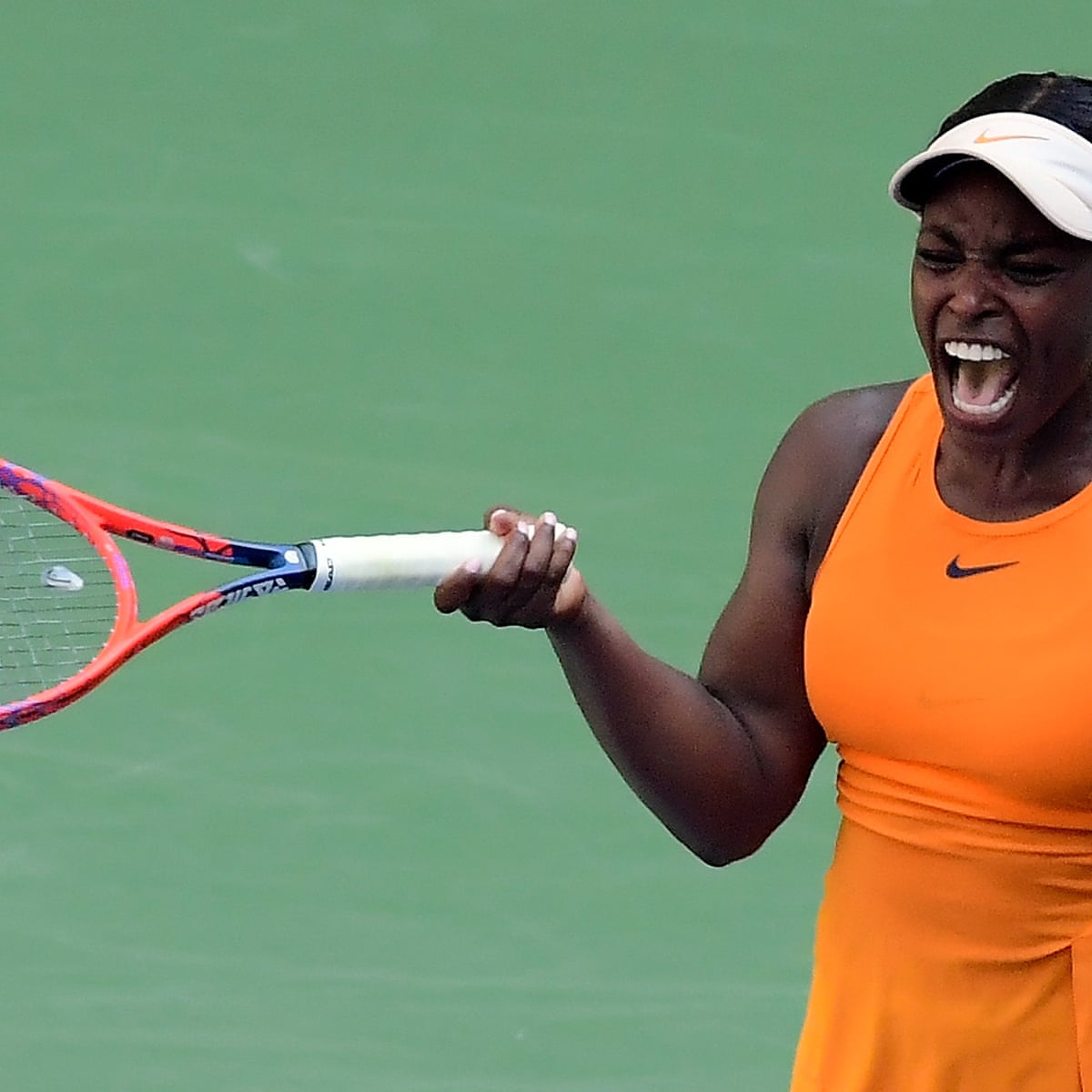 sloane stephens made to sweat by anhelina kalinina and us open heat us open tennis 2018 the guardian