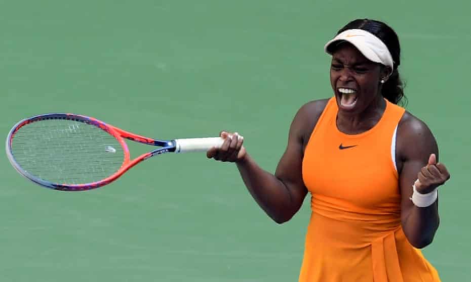 sloane stephens made to sweat by anhelina kalinina and us open heat us open tennis 2018 the guardian
