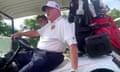 Donald Trump insults Kamal Harris on golf course.