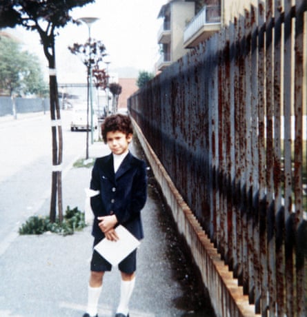 Gianluca Vialli poses for a photo as a young boy