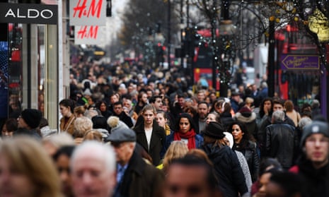 Shoppers on Oxford Street in central London