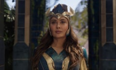 Salma Hayek, as the leader of the Eternals
