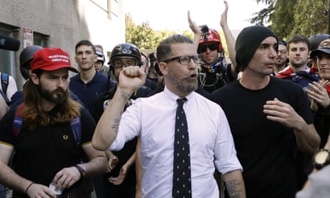 Gavin McInnes, founder of the far-right group Proud Boys, in Berkeley, California on 27 April 2017.