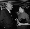 Anerin Bevan, who led the miners in the 1926 general strike, with Doris Lessing in 1957.