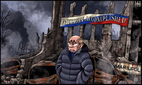 Ben Jennings on Vladimir Putin’s visit to Mariupol in Ukraine – cartoon