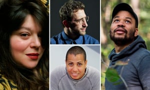 The joint Turner prize winners, clockwise from left, Tai Shani, Lawrence Abu Hamdan, Oscar Murillo and Helen Cammock