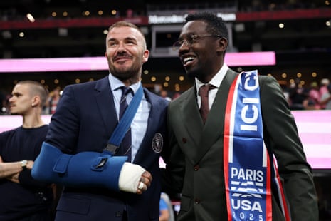 David Beckham and Blaise Matuidi