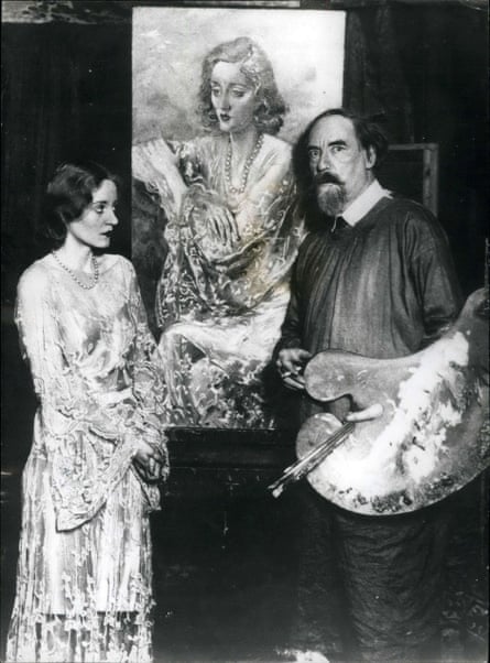 High society … Augustus with actor Tallulah Bankhead.