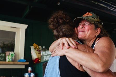 two people hugging
