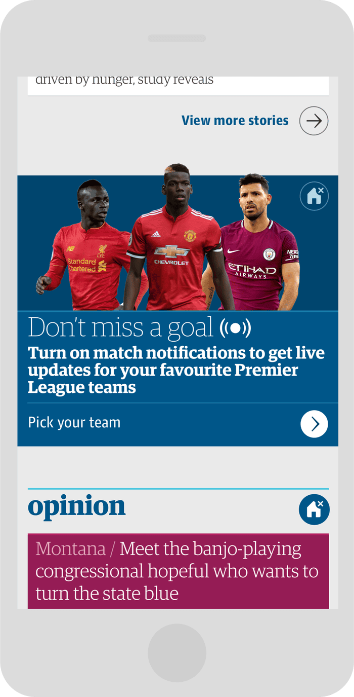 Introducing Our New Football Notifications On The Guardian App Football The Guardian