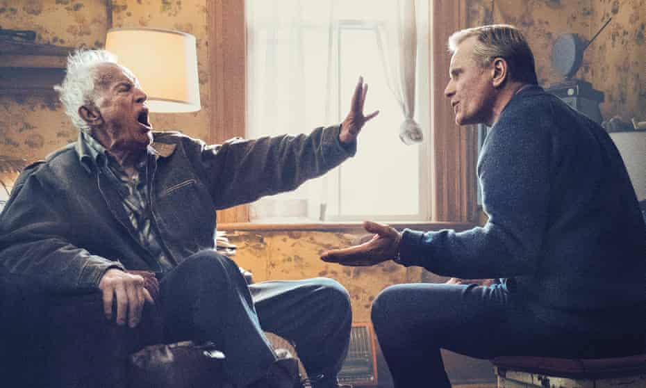 A family in pain … Lance Henriksen and Viggo Mortensen in Falling