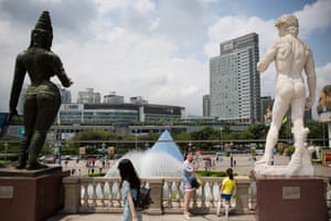 A row of statues