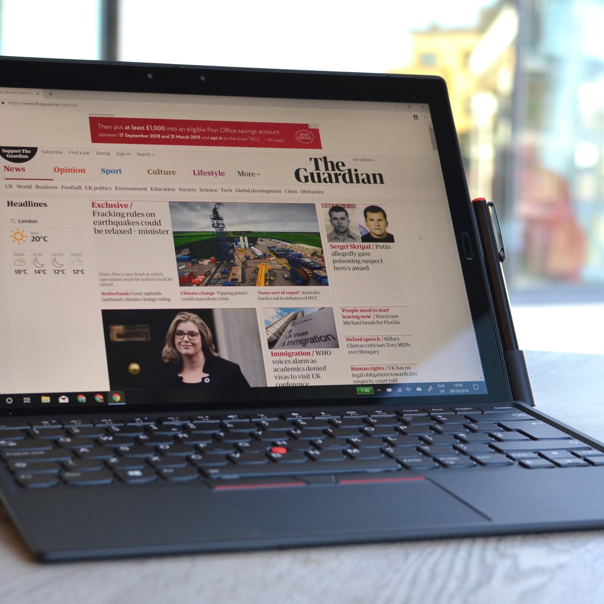 maraton Misilleme hazırlamak  Lenovo Thinkpad X1 Tablet review: as good as Surface Pro but with USB-C |  Tablet computers | The Guardian