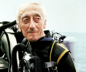 Céline’s grandfather, Jacques Cousteau