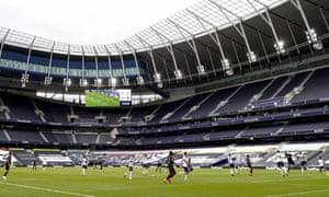 An empty Tottenham Hotspur Stadium hosted a friendly against Reading last week.
