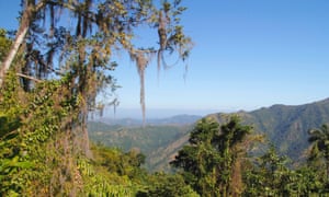 The Sierra Maestra mountain range, Cuba.