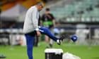 Maurizio Sarri storms out of Chelsea's Europa League training session
