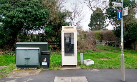 A cream-coloured K8 phone box on Main Road, Wawne, near Hull
