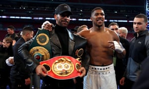 Rio Ferdinand poses with Anthony Joshua in a picture that looks to have foreshadowed Tuesday’s announcement.