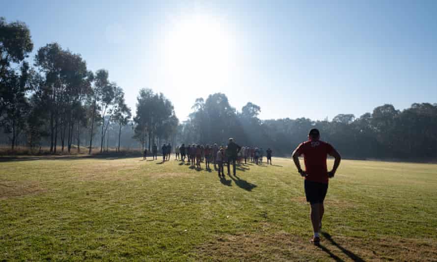 A parkrun event at Rouse Hill in Sydney.