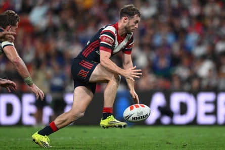 Sam Walker plays for the Roosters in the NRL