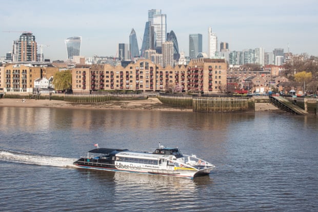 the Thames Clippers service (now Uber Boat). David Taylor/Rex/Shutterstock