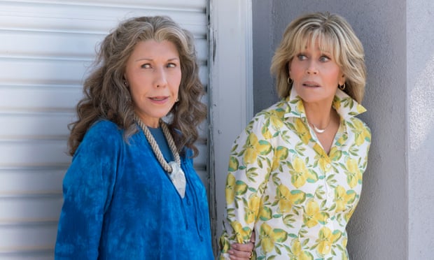 ‘Lily is just so funny – and I’ve tried to learn that from her. But it just comes naturally to her’: with Lily Tomlin in Grace and Frankie.
