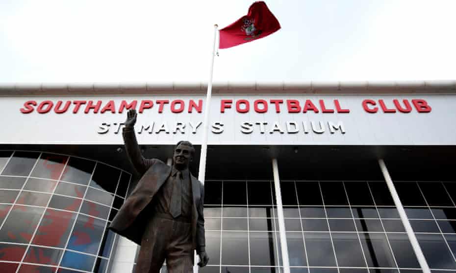 The Ted Bates statue outside St Mary's Stadium. Bates served Southampton for 66 years in a variety of roles.