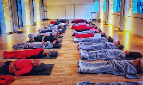 A breathwork session at Re:Centre in Hammersmith.