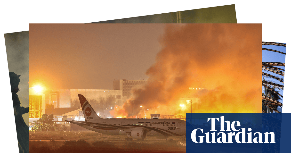 The Louvre heist, a burning airport and seven new saints: photos of the weekend