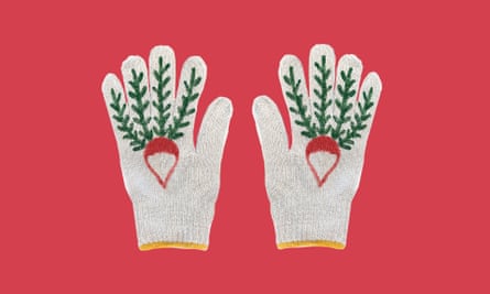 Gardening gloves.