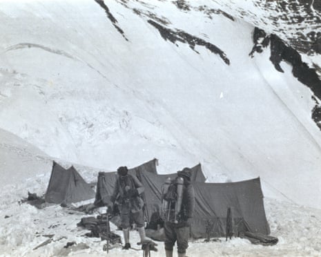 The last image of George Mallory, left, and Sandy Irvine leaving for the North Col of Everest.