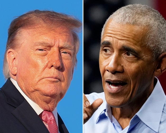 Obama mocks Trump’s response to Cheesecake Factory jibe. ‘They mobilized a whole of government response to that joke!’ – live