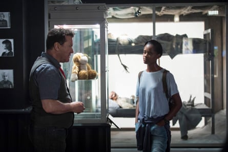 ‘I haven’t seen her since to apologise’ … Hodge with Letitia Wright in Black Mirror.
