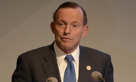 Australia’s prime minister, Tony Abbott. ‘Australia is seen as very much out of touch and out of sync with what’s happening globally,’ says one expert in the lead-up to the Paris climate talks.